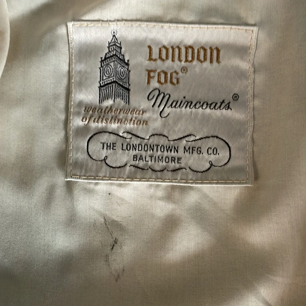 London Fog Vintage, gorgeous, light blue rain jacket women’s size 14 Petite - Picture 8 of 16